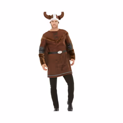 Mens Adults Viking Barbarian Fancy Dress Costume Extra Large