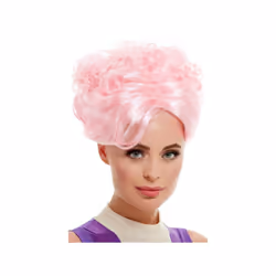 Trapeze Artist Wig, Pink