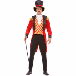 Mens Adults Circus Ringmaster Fancy Dress Costume Medium