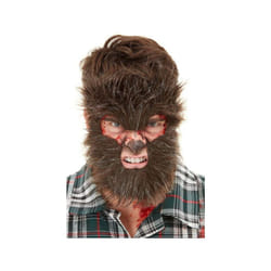 Smiffys Make Up FX Werewolf Face Fur Brown Mens