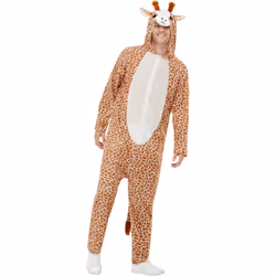Giraffe costume brown hooded jumpsuit Giraffe Costume Unisex Size