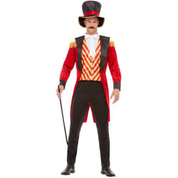 Mens Adults Circus Ringmaster Fancy Dress Costume Extra Large
