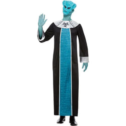 Mens Blue Alien Fancy Dress Costume Large