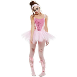 Womens Zombie Ballerina Fancy Dress Costume Size 12-14