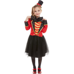 Children's Girls Circus Ringmaster Fancy Dress Costume Age 7 - 9