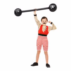 Children's Boys 1920s Circus Strongman Fancy Dress Costume Age 4 - 6