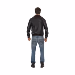 Bomber Jacket Men's Top Gun Brown with motifs Male costume Size