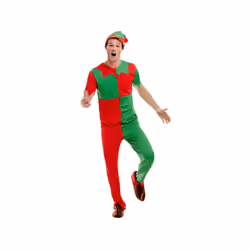 Mens Busy Elf Fancy Dress Costume (Medium)