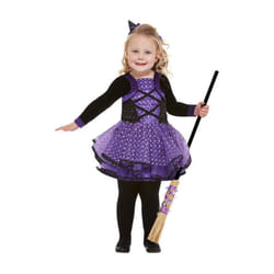 Toddlers Halloween Pretty Star Witch Fancy Costume Age 1-2