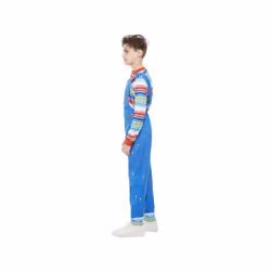 Chucky costume children blue dungarees and uppers Costume for Kids Size - blue, Child 4-6 Years