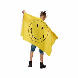 Smiley Large Flag Yellow