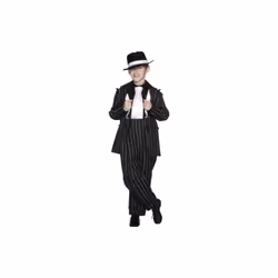 Small Black Children's Zoot Suit Costume. - costume suit zoot childrens smiffys fancy dress gangster boys 1920s jacket trous ...