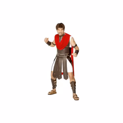 Smiffy's Adult Men's Centurion Costume, Robe And Legs, Arms, Wrists And Neck - - costume centurion fancy dress new roman smi ...