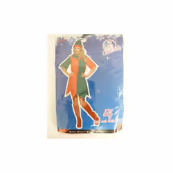 Small Red & Green Ladies Elf Costume - elf costume christmas fancy dress ladies womens xmas outfit adult santas helper size