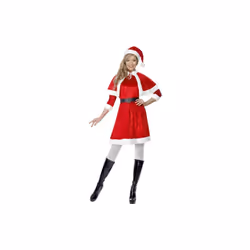 Red Ladies Miss Santa Costume - costume santa miss christmas fancy dress ladies outfit womens claus xmas smiffys
