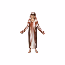 Smiffy's Children's Shepherd Costume, Robe And Headpiece, Ages 4-6, Colour: