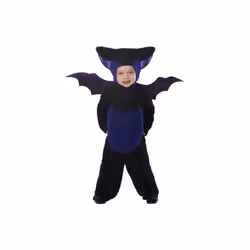 Smiffy's Toddler's Bat Costume, All In One Jumpsuit With Hood & Wings, Ages - bat fancy dress costume halloween toddler chil ...
