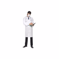 Smiffy's Men's Doctor Costume (2xl 50 -52" Chest) - costume fancy dress mens coat doctors mask outfit new lab surgeon adult ...