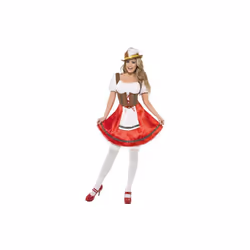 Smiffy's Adult Women's Bavarian Wench Costume, Dress With Attached Apron, -