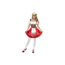 Smiffy's Adult Women's Bavarian Wench Costume, Dress With Attached Apron, -