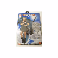 Large Ladies Top Gun Costume - top gun dress costume fancy ladies deluxe womens aviator pilot uk outfit 822 adult 1980s