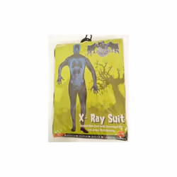 Small Adults X-ray Second Skin Costume - costume second skin fancy dress xray mens halloween suit adult outfit skeleton new