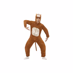 Large Adult's Monkey Costume -  costume monkey fancy dress outfit animal adult mens ladies zoo unisex adults jungle party ani ...