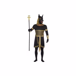 Smiffy's Adult Men's Anubis The Jackal Cosutme, Tunic, Collar, Arm Cuffs, - - anubis costume jackal fancy dress halloween me ...