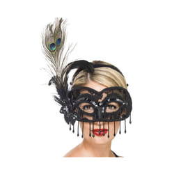 Colombina Lace Eye Mask, on a Headband