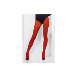 Red Opaque Tights -  tights opaque red fancy dress ladies accessory womens smiffys