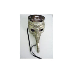 Luxury Venetian Capitano Mask, Silver -  venetian mask capitano luxury fancy dress halloween accessory mens adult new
