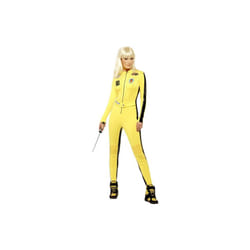 Smiffy's Women's Kill Bill Costume,jumpsuit & Sword, The Bride Costume, Size: -  kill bill costume fancy dress ladies bride uma thurman womens outfit