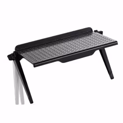 Foldable Desk Stand Shelf TV Box Router Shelf Set-top Box Stand DVD Player Rack Stand - black, 30 x11.3cm