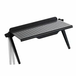 Foldable Desk Stand Shelf TV Box Router Shelf Set-top Box Stand DVD Player Rack Stand - black, 30 x11.3cm