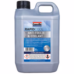 Granville Rapid Cool Blue Car AntiFreeze and Summer Coolant Blue 2 Litre