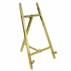 Mini Display Easel Brass Photo Picture Frame Tabletop Stand Wedding Art - 250mm