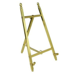 Mini Display Easel Brass Photo Picture Frame Tabletop Stand Wedding Art - 305mm