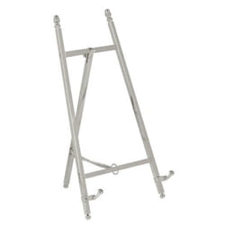 Mini Display Easel Nickel Photo Picture Frame Tabletop Stand Metal Wedding Art - 200mm