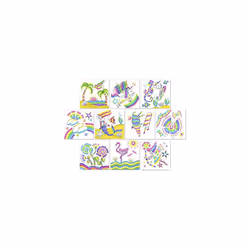 Rainbow Brush Drawing Set Create amazing rainbow style pictures Arts crafts Ages 6