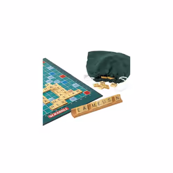 | Scrabble Classic: a reproduction of the original 1950's design with wooden tiles - Latin Edition | Classic Games | For 2-4 Players | Ages 10+, Green