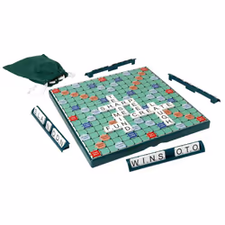 | Large Print Scrabble: Extra board with clear, large-print text and letter tiles | Games | Word | For 2-4 Players | Ages 10+, 11213, Green, Board: