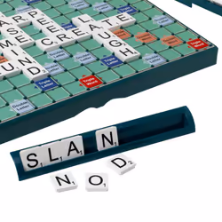 | Large Print Scrabble: Extra board with clear, large-print text and letter tiles | Games | Word | For 2-4 Players | Ages 10+, 11213, Green, Board: