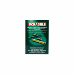 | Scrabble: Pack of 2 Classic Scoring Counters and Moulded Tile Racks | Classic Games | Word Games | For 2-4 Players | Ages 10+