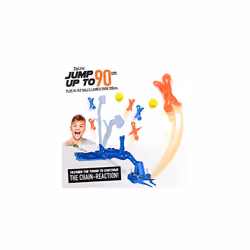 John Adams | ZipLinx - Power Tower Set: high-flying chain-reaction fun! | Jumping Domino Action | Domino and Tile Games | Ages 6+,Red