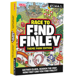 | Race Find Finley Theme Park Edition: Gather clues, search the map. How fast will your team find Finley? | Family Games | 2+ Players | Ages 7+