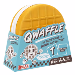 | Qwaffle: The tasty game of words and letters | Family Word Games | 2+ Players | Ages 8+