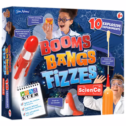 | Booms Bangs Fizzes: 10 Explosive Experiments | Kids Science | STEM/ STEAM | Ages 8+