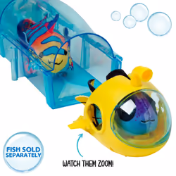 Zhu Zhu Pets | Zhu Zhu Aquarium Submarine Playset (fish sold separately) | Electronic Pets | Ages 4+, Blue