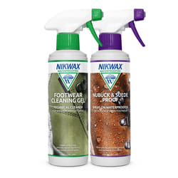 Footwear Cleaning Gel Spray and Nubuck & Suede Proof Spray Double Pack
