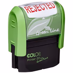 Colop P20 Green Line Eco-friendly Self-inking REJECTED Word Stamp Impr